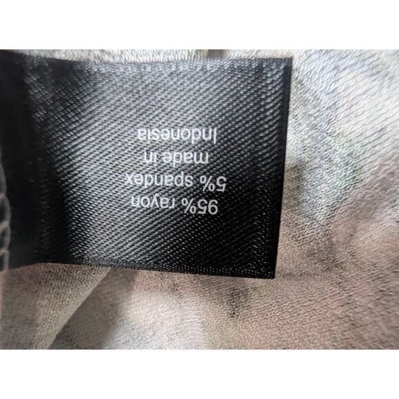 Lane Bryant Rayon Top Floral Women's Plus Size 18 20 1X Short Ruched Sleeve NWT - Picture 11 of 16